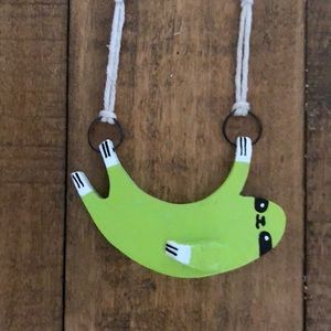 sloth necklace